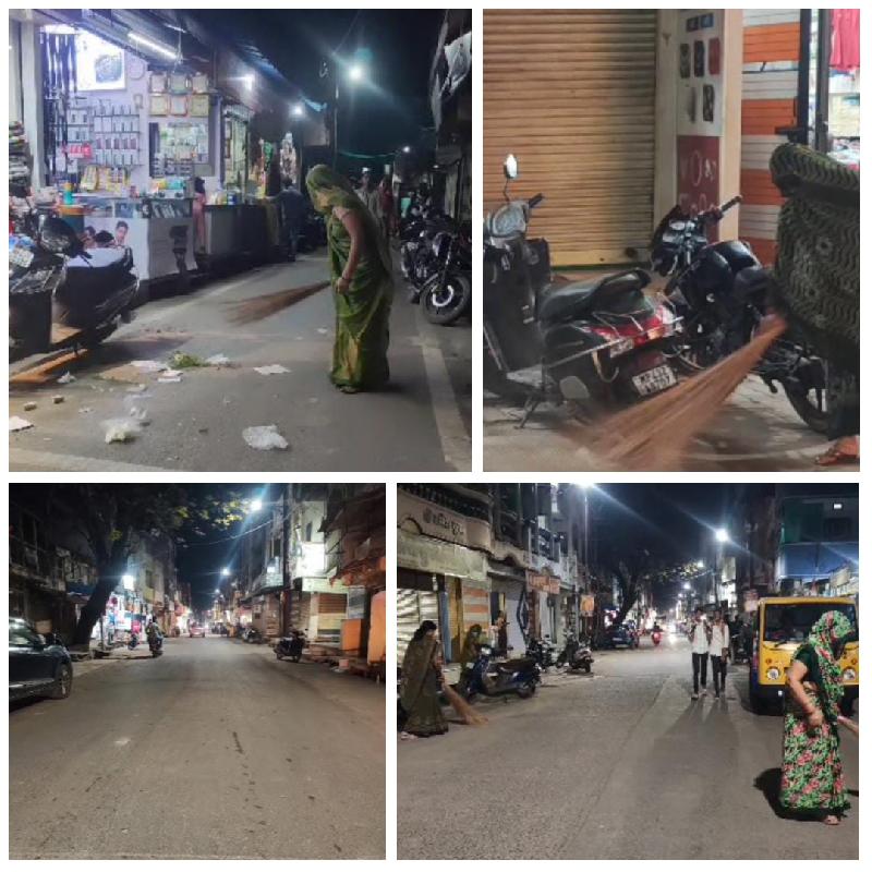 रात्रिकालीन सफाई अभियान: