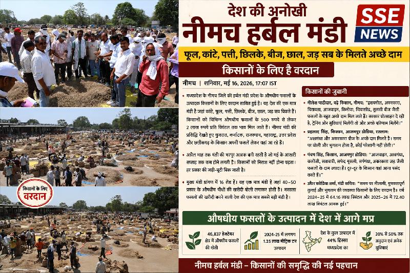 देश की अनोखी नीमच हर्बल मंडी: