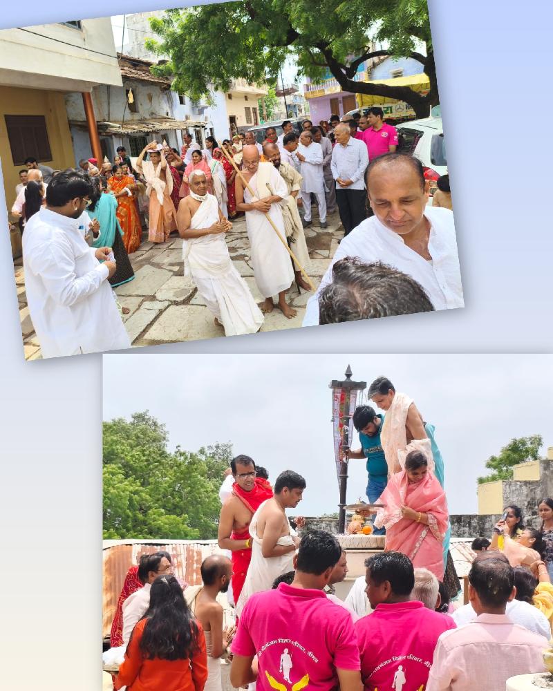परमात्मा के जिनालय के शिखर पर ध्वजारोहण कराने वाले लाभार्थी की किर्ति चारों दिशाओं में फैलती :