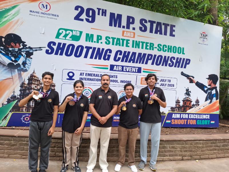 29वीं म.प्र. स्टेट शूटिंग चैंपियनशिप में रतलाम का जलवा: